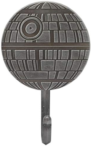 Open Road Brands Disney Star Wars Todesstern Gusseisen Wandhaken - Star Wars Wandhaken für Mäntel, Jacken, Schlüssel und mehr