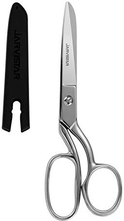 JARVISTAR Profi Stoffschere Nähschere Schneiderschere, 20.5cm Scissors mit hülle, Scharfe Geschmiedete Edelstahl Schere zum Schneiden von Stoff, Kleidung, Textilien, Leder, Jeansstoff, Seide