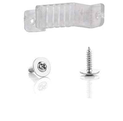 DUVERT 50pcs Clip de Fixation Attache et vis pour Ruban Led Bande Lumineuse, Supports de Fixation Clips