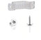 DUVERT 50pcs Clip de Fixation Attache et vis pour Ruban Led Bande Lumineuse, Supports de Fixation Clips