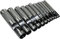 AERZETIX - Juego de 12 Herramientas de Punzonado/Perforación/Sacabocados de golpe 1/8'',5/32'',3/16'',7/32'',1/4'',5/16'',3/8'',7/16'',1/2'',9/16'',5/8'',3/4'' - Punzón hueco - Cinturón/Tela - C45880
