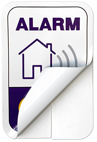 Yale Smart Living - Pegatinas de alarma para ventanas para alarmas, cerraduras, cámaras y CCTV (2, una cara)