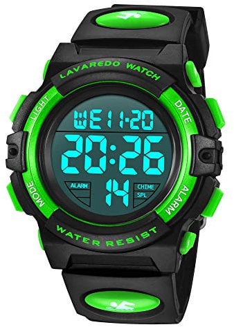 BEN NEVIS Digital Uhren für Kinder Jungen - 50 M Wasserdicht Sports Outdoor Digitaluhr Silikon Armbanduhr mit Wecker/Stoppuhr/LED-Licht/Stoßfest/Datum,Elektronische Kinderuhren