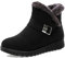 Vunavueya Stivali Donna Invernali Scarpe Stivaletti da Neve con Imbottitura Calda Stivali alla Caviglia Caldi Boots Scarpe Nero -C 36 EU/235CN