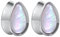 KOOBODY Teardrop Earrings with Fritillary Ear Plugs Tunnel Double Flared Stretcher Piercing Jewellery Gauge 0 g - 1 Inch Pack of 2