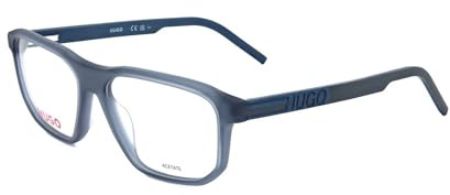 Hugo Boss Hg 1189 FLL/16 MATTE BLUE Eyewear Men's Acetate, Standard, 56