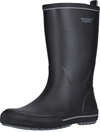 WEATHER REPORT Unisex Lanbota Gummistiefel, Black, 42.5 EU