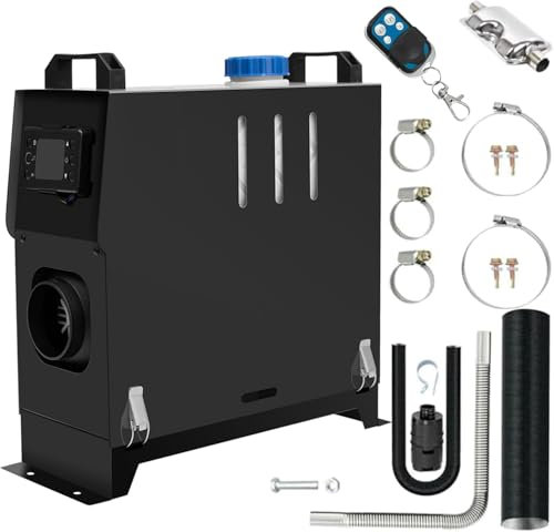 Jacgood 5000W-8000W Diesel Parking Heater Kit, 12V 5KW-8KW Diesel Air Heater With Remote Muffler And LCD Display For RV Trucks, Boats, Buses, Car Trailers, RV Fast Heating