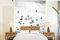 MuchoWow Papier peint Animaux - Oiseaux - Nuages - Noirs - Blancs Papier peint photo 160x220 cm Papier peint imprimé