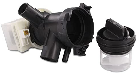 DEKAROX Bomba de desagüe con cabezal de bomba colador para Bosch Siemens 00145212 145212 Copreci KEBS para lavadora como Avantixx Classixx Maxx iQ100 iQ300 iQ500