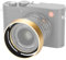 JJC Gold Aluminium Metall Runde Gegenlichtblende mit Objektivdeckel Kit für Leica Q Q2 Q3 Q3 43 Ersetzt Leica Runde Gegenlichtblende Q