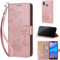 Cover per Huawei P20 Lite/Nova 3e Custodia, con [Slot per Schede] [Kickstand] Antiurto Portafoglio Custodia compatibile Huawei P20 Lite/Nova 3e Oro Rosa