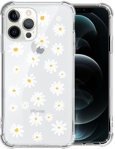 Yuning419 Compatible with iPhone 11 Pro Max Case,Soft TPU Transparent Shockproof Protective Cover Clear Case for iPhone 11 Pro Max,Daisy