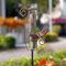 HOBYLUBY Libellen-Regenmesser für den Außenbereich, 17,8 cm, Metall, Regenmesser zur Messung von Niederschlag, Terrasse, Garten, Hof, Dekoration
