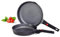 INTIGNIS Poêle à frire antiadhésive avec poignée amovible | Résistante aux rayures et durable | Compatible avec l'induction avec base en acier inoxydable (Frying Pans SET)