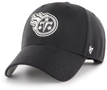 47 Tennessee Titans NFL MVP Unisex Baseball Cap Verstellbar Teamabzeichen Schwarz, Schwarz , Einheitsgröße