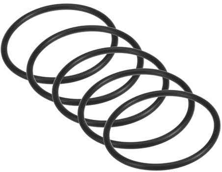 Kozelo 5 Stück Universal-Nähmaschinenmotor dehnbarer Riemen - [10 (251mm) Umfang x 3/16 (5mm) Dicke] Nitrilkautschuk-Rundriemen für den Gebrauch mit Haushaltsnähmaschinen, schwarz