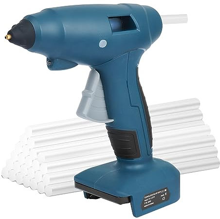 Pistolet à colle sans fil pour batteries Makita 18V - Temps de chauffe rapide, polyvalent et embout en cuivre précis - Pour projets de bricolage, artisanat et réparations