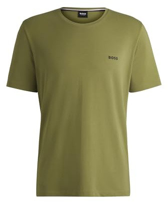 BOSS Mens Regular Fit Mix and Match T-Shirt Short Sleeve Med Green 311 XXL