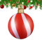 Extra große Weihnachtskugeln, riesige Weihnachtskugeln, wasserdichte aufblasbare Weihnachtsbälle aus PVC, 17,7 Zoll große dekorative Kugeln, Weihnachtsbaumschmuck für den Innen- und Außenbereich