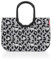 reisenthel loopshopper L frame leo nero – Stabile Tasche mit praktischen Fächern aus recycelten PET-Flaschen – Charmantes und wasserabweisendes Design