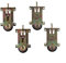 Besshepplo Poleas de rodillo para puerta corredera, poleas de puerta corredera, ruedas de puerta corredera, armarios de almacenamiento de cocina, puertas y armarios (4 piezas)