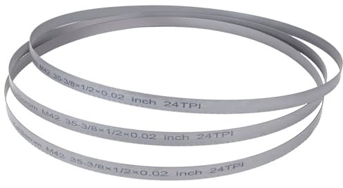 Lot de 3 lames de scie à ruban 24 TPI pour scie à ruban portable Milwaukee 48-39-0539, 90,3 x 1,27 x 0,50,8 cm