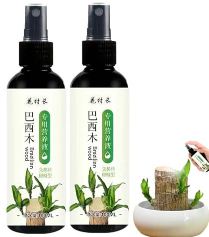 Brazilian Wood Plant Food,2X Lucky Bamboos Liquid Fertilizer Flowering Special Nutrient Solution,Hydroponic Plant Food For Houseplants,Indoor Plant Fertilizer