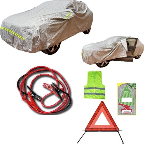COMPATIBILE CON FORD Fiesta Plus 1.4 3p. Bz.- GPL TELO PER AUTO COPRIAUTO+CAVI BATTERIA 500 AMP COPERTURA ANTIGRANDINE ANTIGRAFFIO ESTATE INVERNO KIT GARAGE PER AUTO