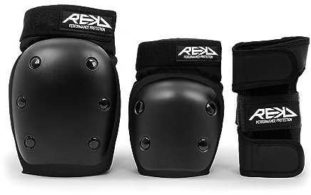 REKD RKD600 Set (muñequera, codera y Rodillera), Unisex Adulto, Negro (Black), X Large
