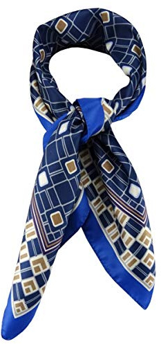 TigerTie Damen Nickituch Halstuch gemustert - Halstuchgröße 60 x 60 cm