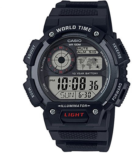 CASIO Herren Armbanduhr Digital Quarz Harz AE-1400WH-1AVEF