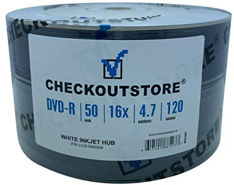 CheckOutStore Premium DVD-R 4,7 GB in Tape Wrap