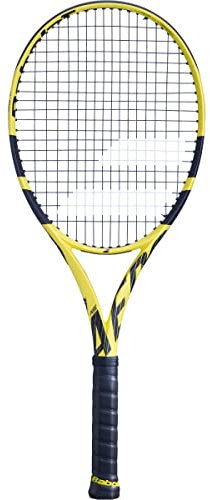 Babolat Pure Aero + unbesaitet 300g Tennisschläger Turnierschläger Gelb - Schwarz 3