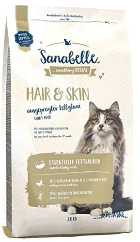 Sanabelle Hair & Skin ausgewogenes Trockenfutter für ausgewachsene Katzen, 2 x 10 kg
