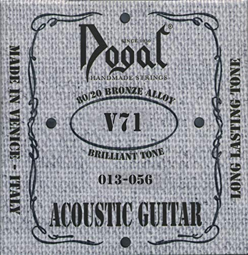 Dogal® »V71 ACOUSTIC GUITAR SET 80/20 BRONZE« Saiten für Akustik-Gitarre - 80/20 Bronze Hex Core - 013/056