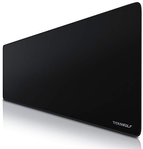 TITANWOLF - Alfombrilla de Ratón de Gran Tamaño 1200x400mm – Mouse Pad Gaming XXL - para Precisión y Velocidad en Juegos - Antideslizante - Superficie de Tejido - para Ratón y Teclado