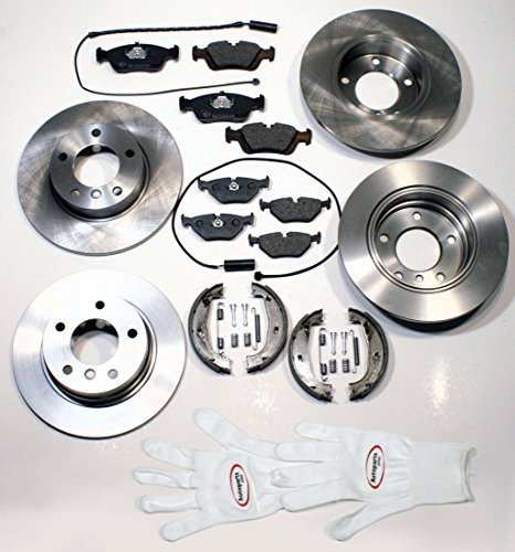 Autoparts-Online Set 60015904 Bremsscheiben belüftet Bremsen Bremsbeläge vorne hinten Handbremse Zubehör für hinten