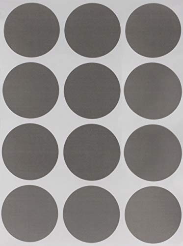 Royal Green Etiketten Grau 38 mm runde Sticker – Größe 1,5 Aufkleber im 600 Pack