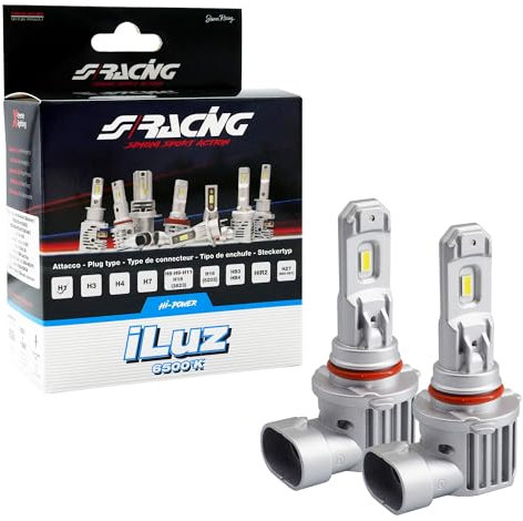 SIMONI RACING ZB34 Led Conversion ILuz, Lampadine HB3 – HB4 a LED per Auto, 6500K luce Bianca