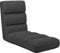 vidaXL Bodenstuhl Faltbar Schlafsessel Sessel Sofastuhl Lounge Bodensessel Liege Bodenkissen Sitzkissen mit Rückenlehne Anthrazit Kunstleder