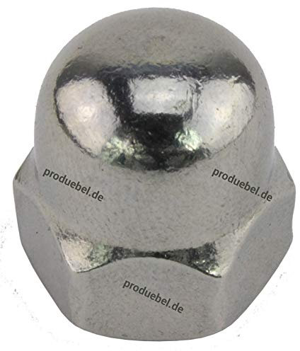 DIN 1587 Sechskant-Hutmutter Edelstahl A4 V4A M6 * 25 Stück