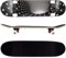 FunTomia Skateboard mit ABEC-9 Kugellager Rollenhärte 100A und 100% 7-lagigem kanadisches Ahornholz (Black Hole)