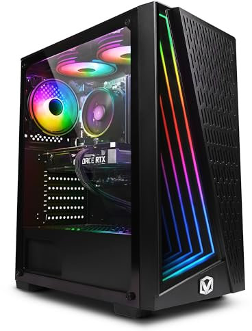 VIBOX V-71 PC Gamer - Quad Core Intel i3 10100F Processeur 4.3GHz - Nvidia GTX 1660 Super 6Go Carte Graphique - 16Go RAM - 240Go SSD - 1To Disque Dur - Windows 11 - WiFi