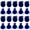 XCSJ 20Pcs Samtbeutel Klein Schmuckbeutel Samtbeutel Mit Kordelzug Geschenkbeutel Jewelry Bag Diy Süßigkeiten Geschenk Bags Für Schmuck Geschenk Party Hochzeit Gefälligkeiten, Portable, 9*7cm (Blau)