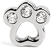 SINGULARU - Einzelner Ohrring Mini Pfote. Sterlingsilber mit 18 kt Gold oder Rhodium Beschichtung. Schmuck für Damen