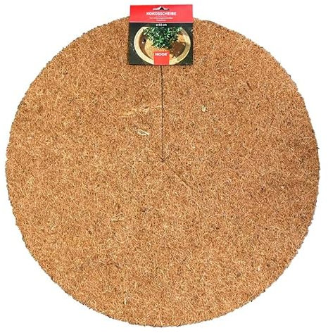 NOOR Kokosscheibe PRO Ø 60 cm - Kokos Mulchscheibe Kübelabdeckung 1,3 cm Stärke - isolierender Pflanzenschutz, Winterschutz - Kokosdisk mehrfach verwendbar & 100% biologisch abbaubar