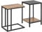 SoBuy Juego de 2 Mesas Auxiliares Mesas Nido Mesas de Café para Salón Dormitorio Oficina 50 x 34,5 x 57 cm FBT99-F ES