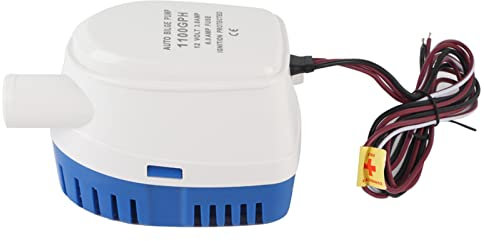 Pompe de cale avec interrupteur à flotteur 1100 Gph Boot 12 V Marine Pompe à eau submersible automatique avec flotteur