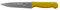 Starrett Professional Stainless Steel Chefs Kitchen Knives - Narrow Triangular Profile - 6-inch (150mm) - Yellow Handle